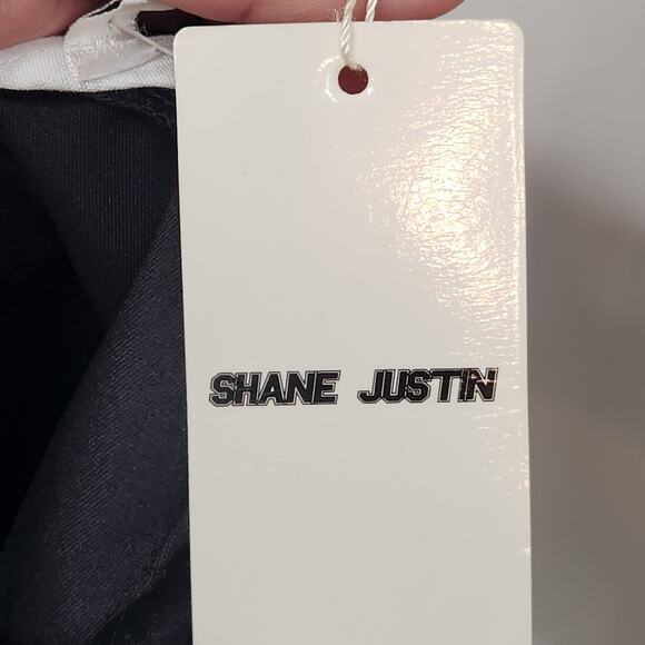 NWT Shane Justin Runway Black White Zip-Around Brief Women's L - Picture 7 of 11